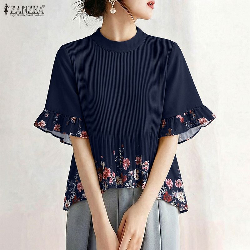 Summer Clothing Work - ZANZEA Blusa Feminina de Verão Boho