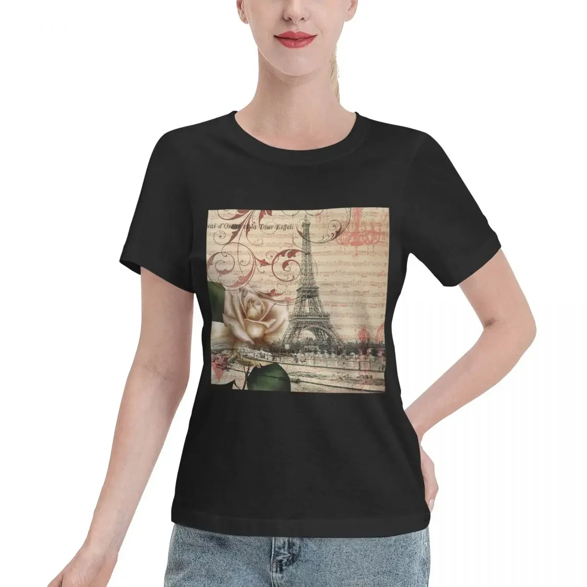Summer Clothing In Paris - Camiseta feminina Dark Academia French Botanical