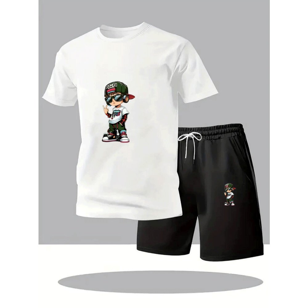 Summer Gym Clothing - Conjunto de Camiseta de Manga Curta