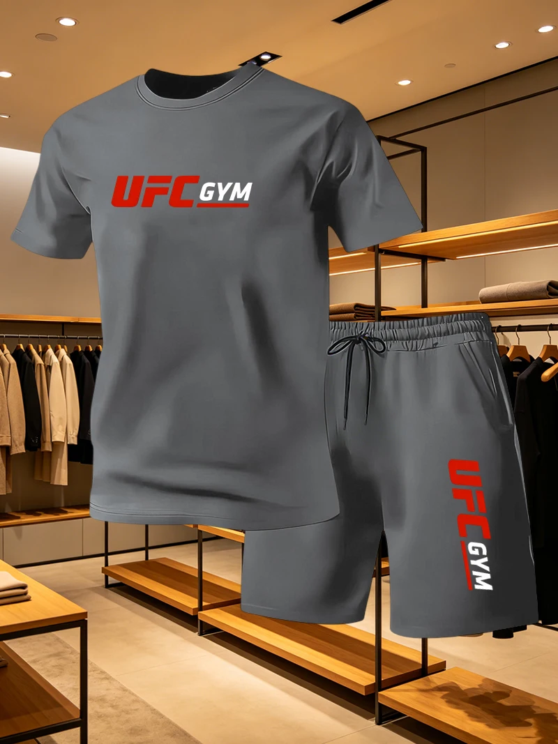 Summer Clothing Guys - Conjunto Casual de Camiseta e Shorts