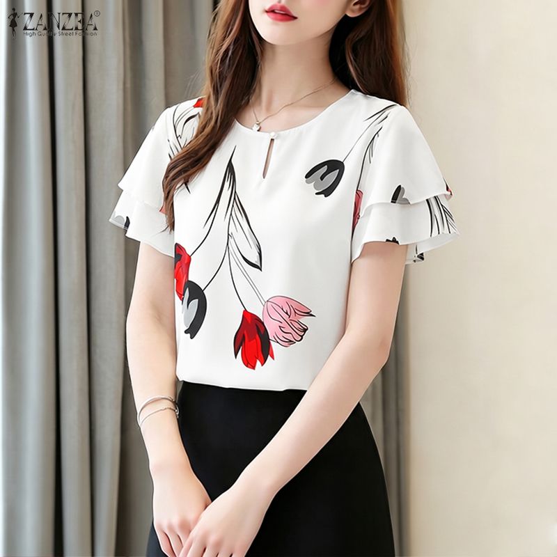 Summer Clothing Layering - Blusas Femininas ZANZEA de Verão com