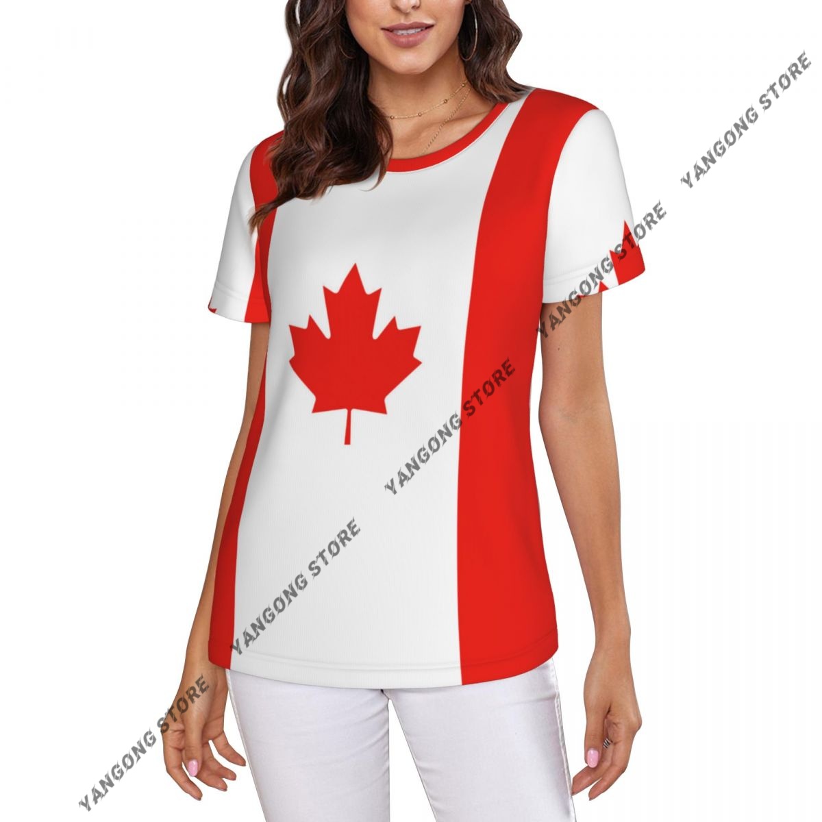 Summer Clothing Women Canada - Camiseta feminina canadá bandeira canadense camiseta