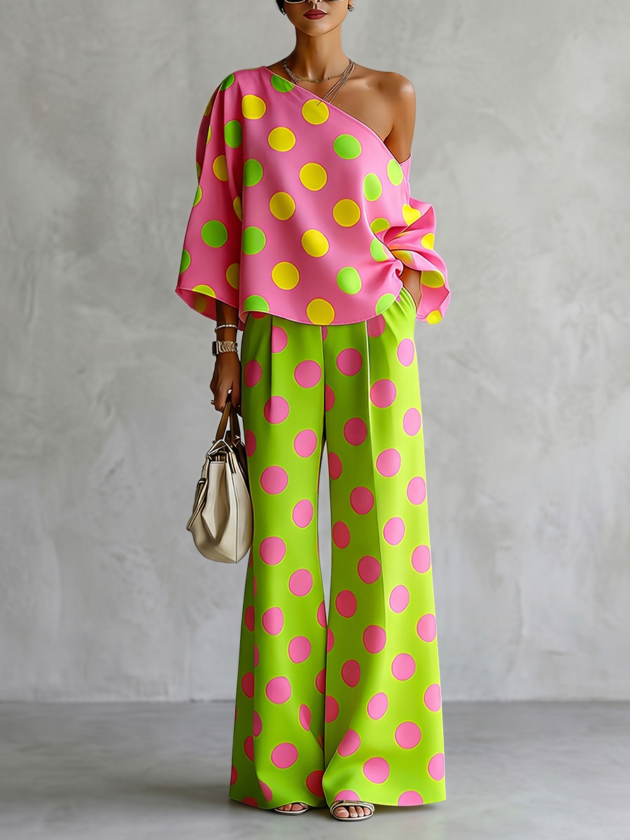 Off Shoulder Blouse - Conjunto Feminino Missuoo de 2 Peças