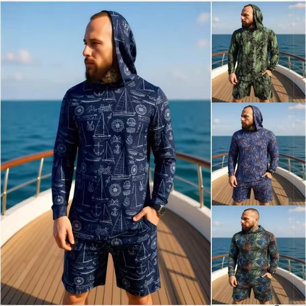 Summer Clothing Guys - Conjunto de Duas Peças com Estampa