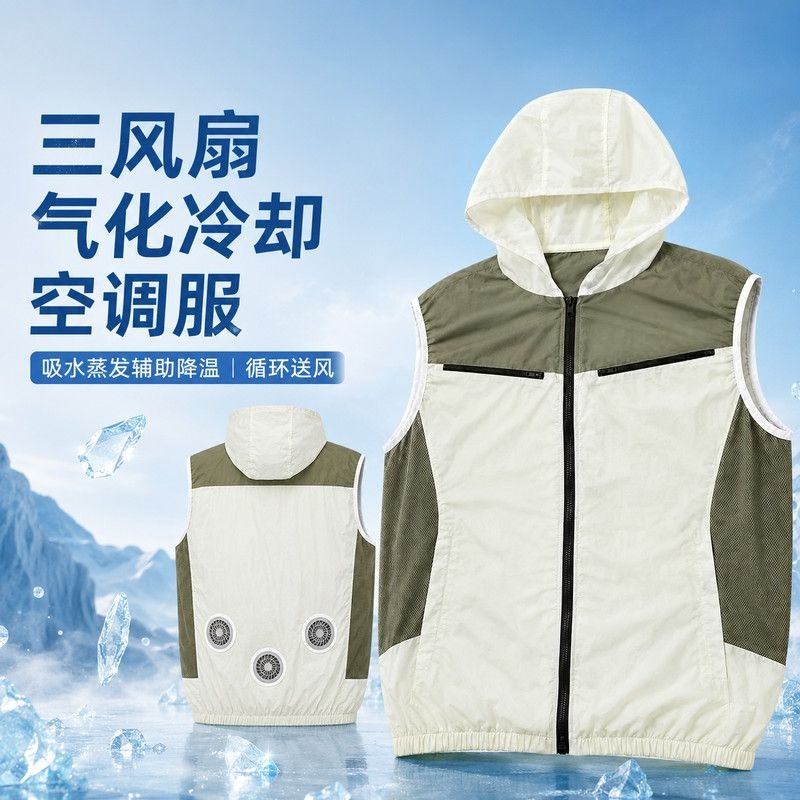 Summer Clothing Work - Colete Refrigerado Utilitário para Trabalhadores: Acessório