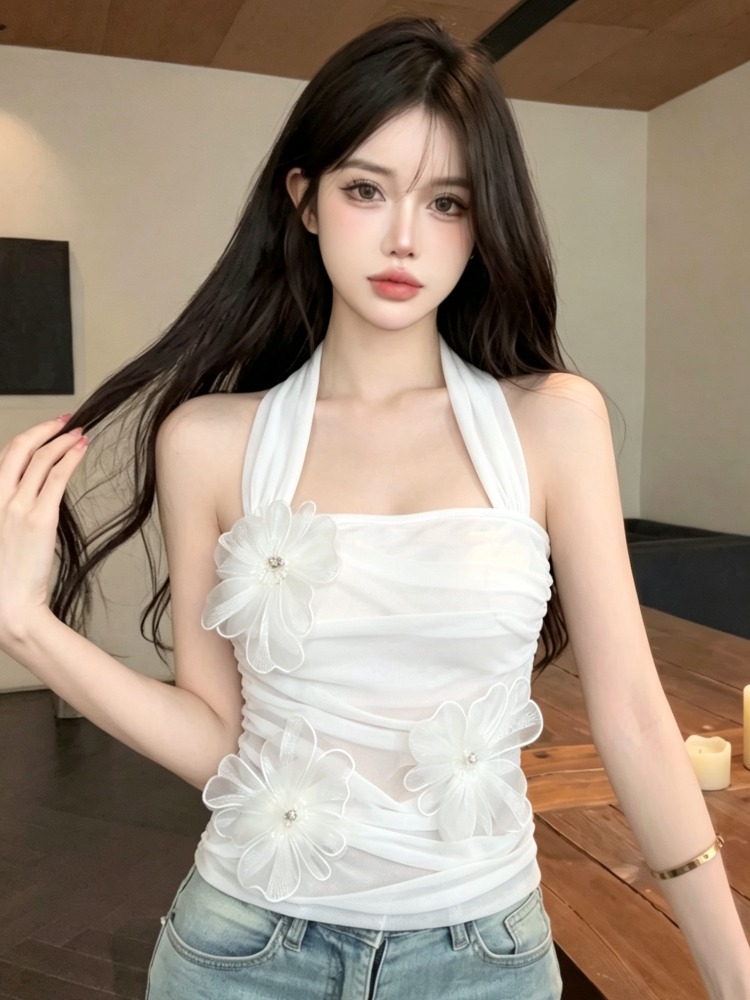 Summer Clothing Work - Colete Feminino de Tricô Estilo Coreano