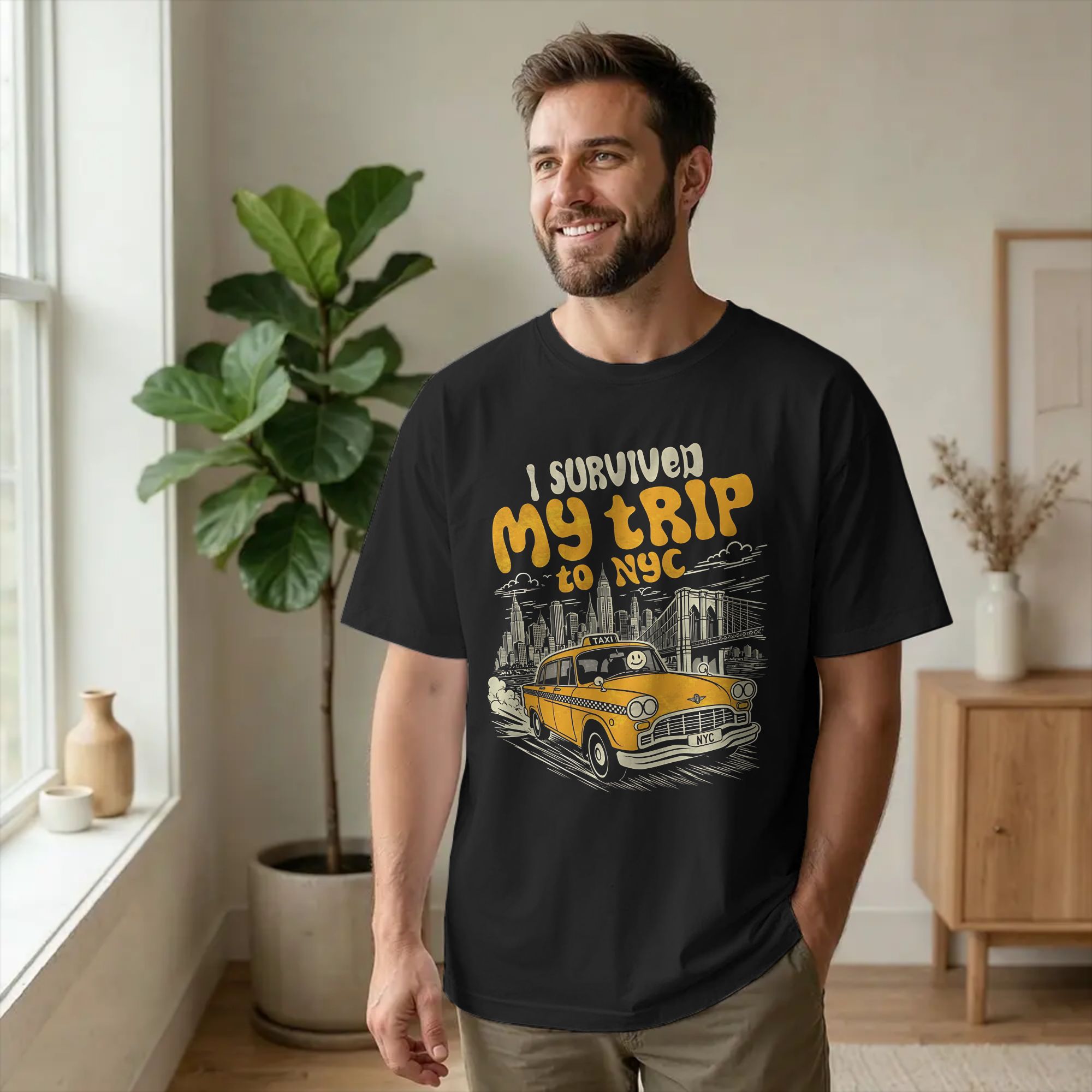 Summer Clothing Nyc - Camiseta vintage engraçada, eu sobrevivi à