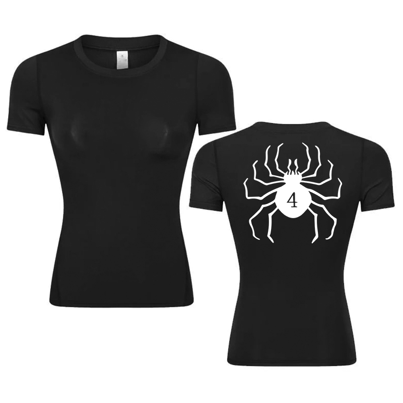 Summer Gym Clothing - Camisa de compressão com estampa gráfica