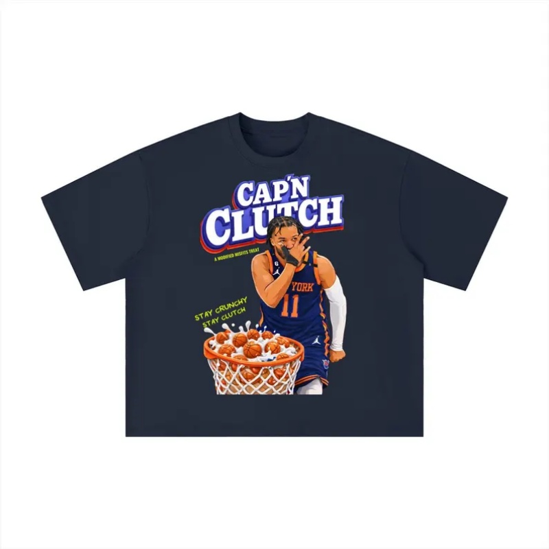 Summer Clothing Nyc - Camiseta CAPN CLUTCH Knicks para Homens
