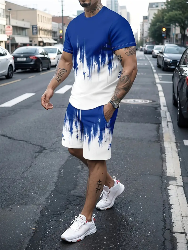 Conjunto de T-shirt com Textur - Summer Gym Clothing avaliação e preço