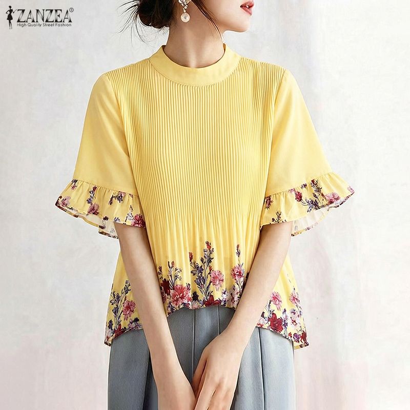 ZANZEA Blusa Feminina de Verão - Summer Clothing Work avaliação e preço