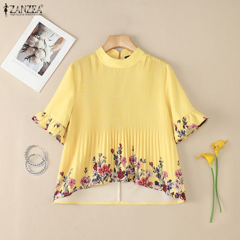 ZANZEA Blusa Feminina de Verão - Summer Clothing Work avaliação e preço