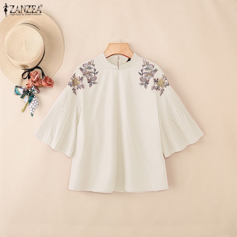 Blusa Feminina ZANZEA 2026 Est - Summer Clothing Work avaliação e preço