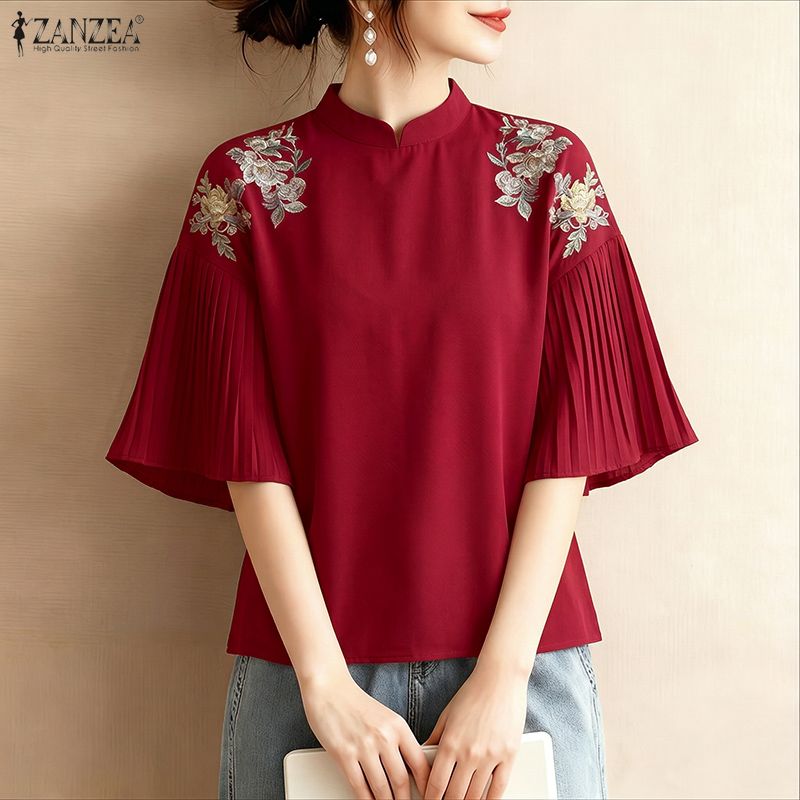 Blusa Feminina ZANZEA 2026 Est - Summer Clothing Work avaliação e preço