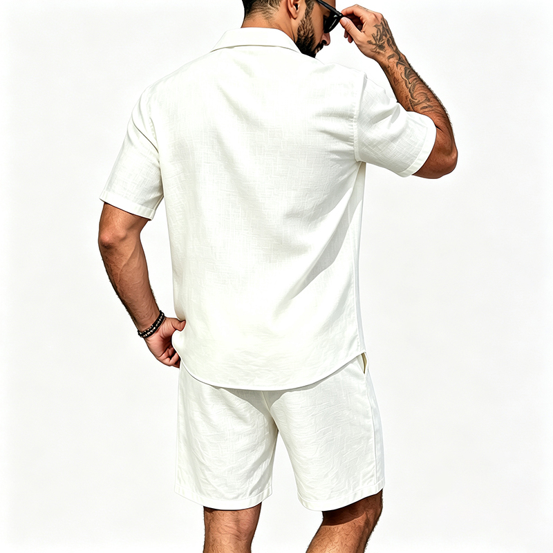 Conjunto Masculino de Linho de - Summer Clothing Guys avaliação e preço