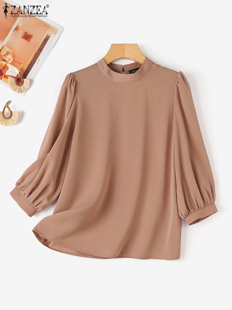 Blusa feminina com gola, camis - Summer Clothing Work avaliação e preço