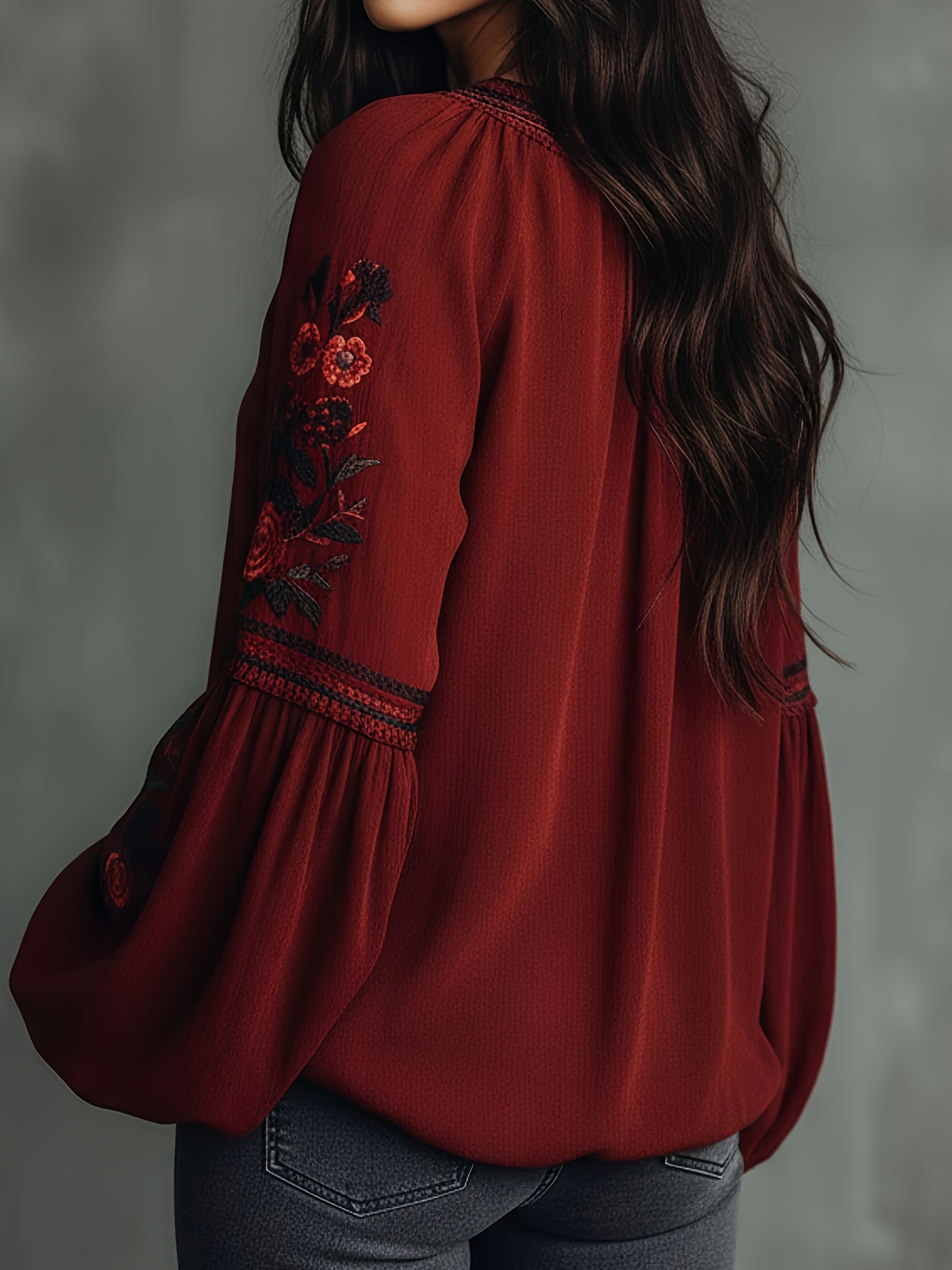 Blusa feminina de primavera re - Off Shoulder Blouse avaliação e preço