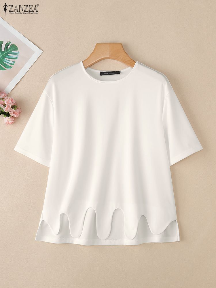 2025 zanzea elegante blusa de  - Summer Clothing Work avaliação e preço