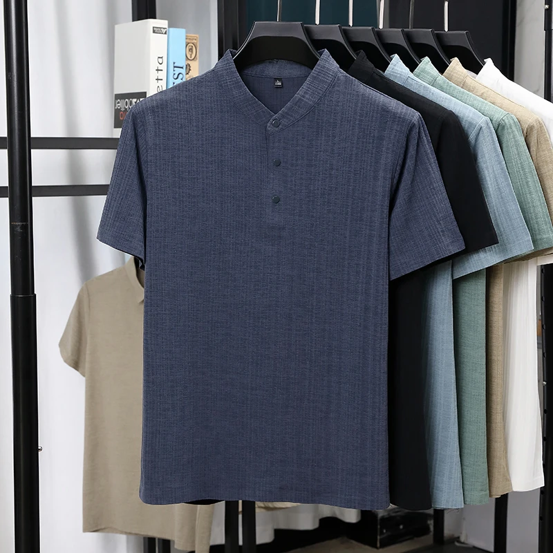 Camisas Masculinas de Linho Te - Summer Clothing Guys avaliação e preço