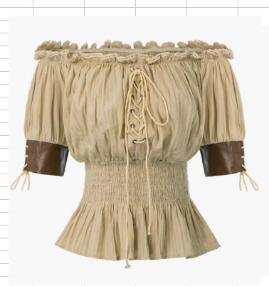 Novas Blusas e Roupas Feminina - Summer Renaissance Clothing avaliação e preço