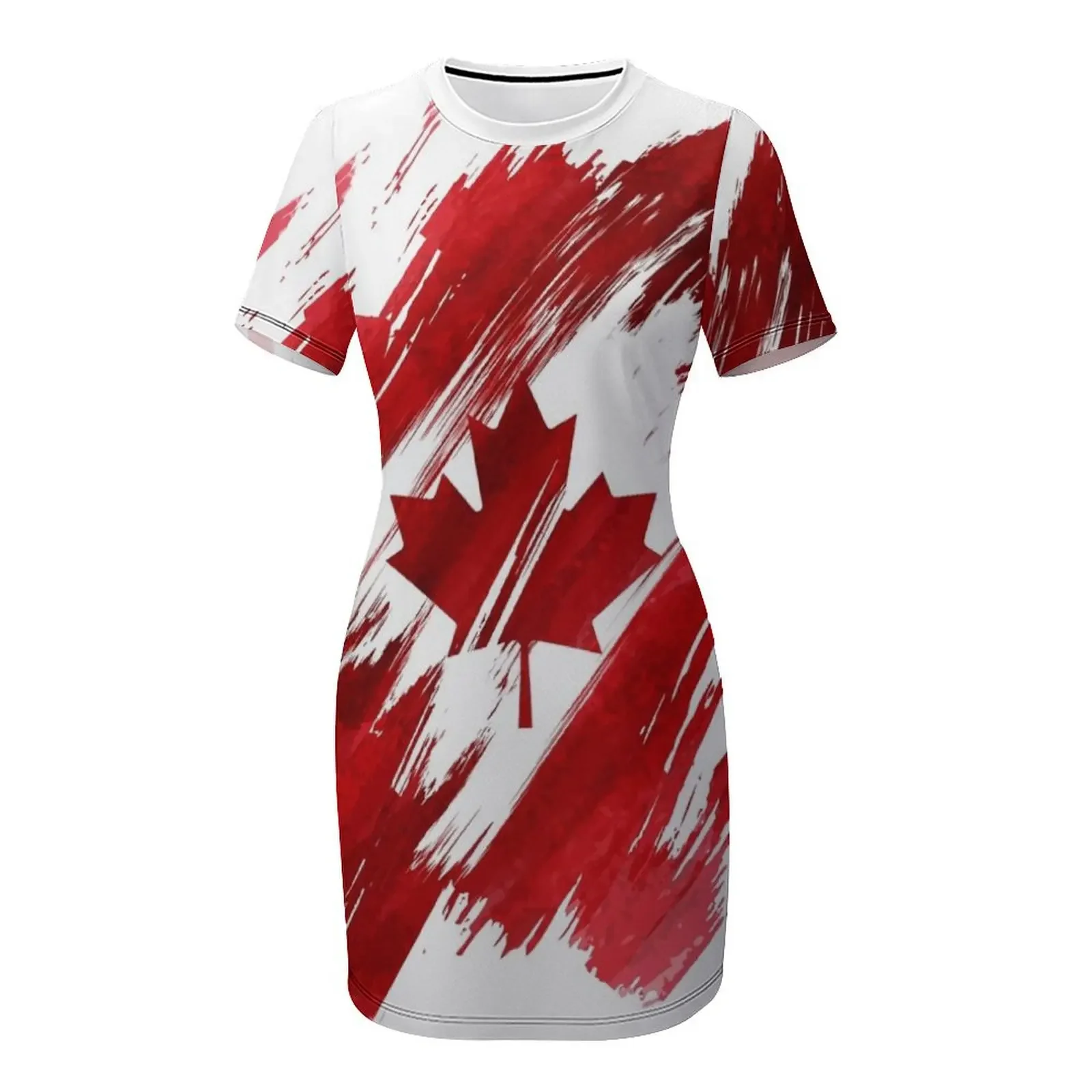 Vestido de Manga Curta Canaden - Summer Clothing Women Canada avaliação e preço