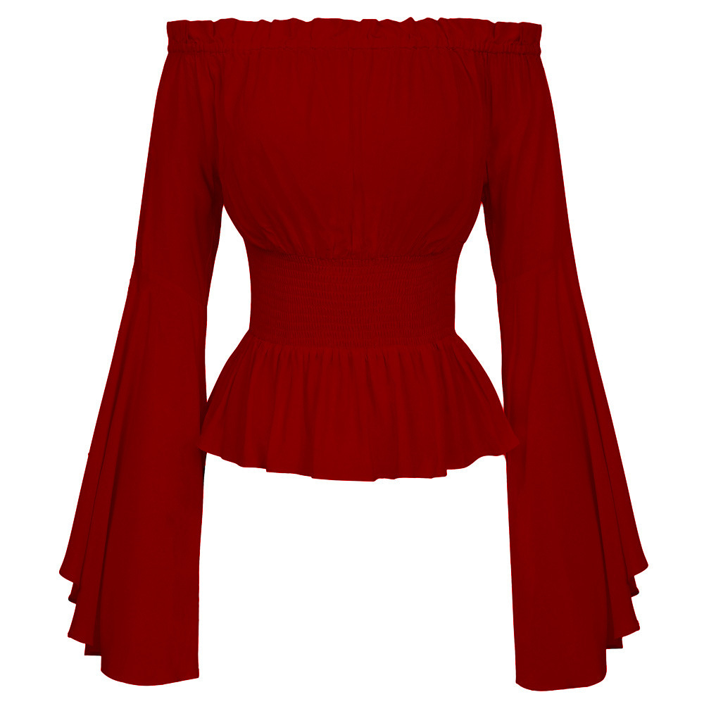 Goth camisa fina queimada mang - Summer Renaissance Clothing avaliação e preço
