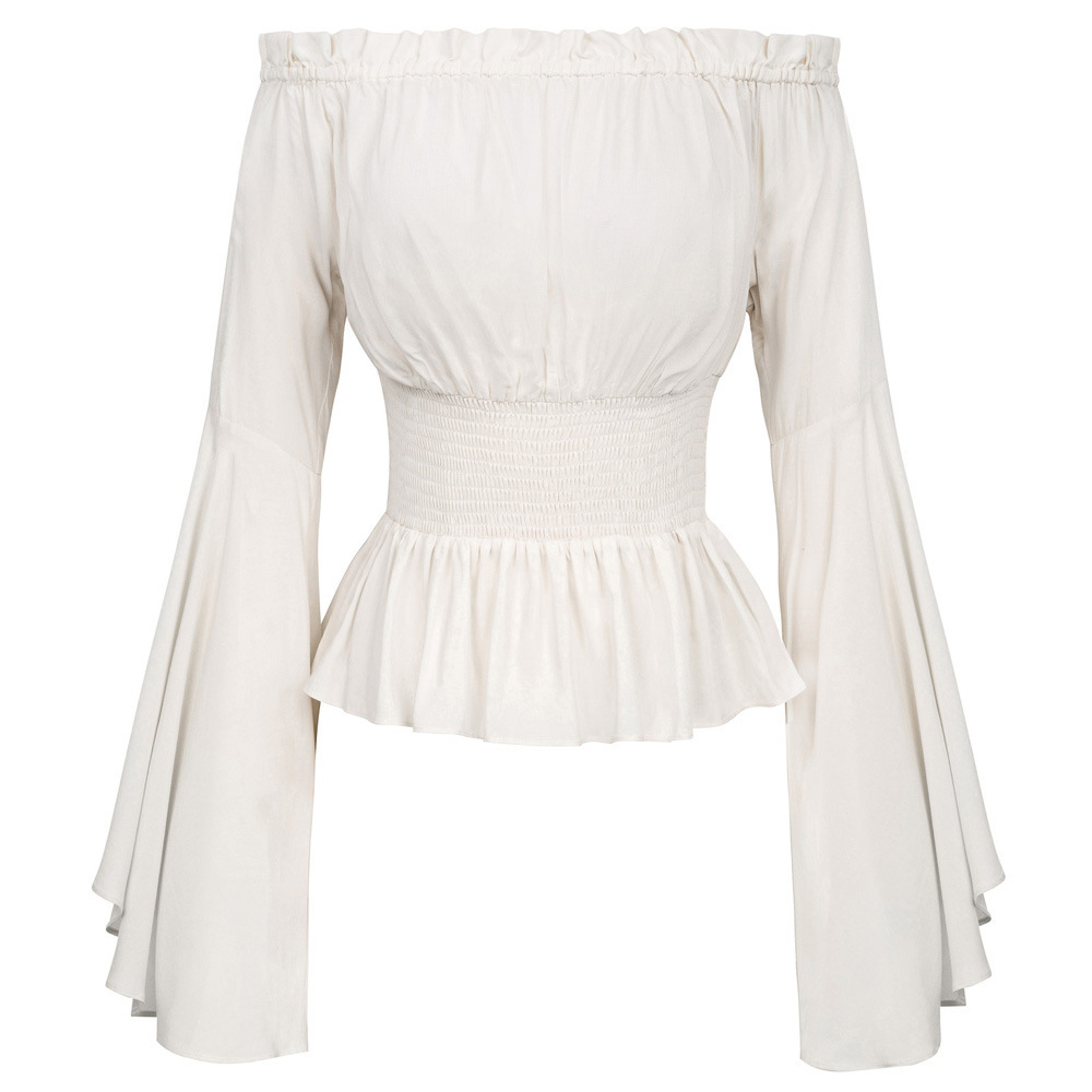 Goth camisa fina queimada mang - Summer Renaissance Clothing avaliação e preço
