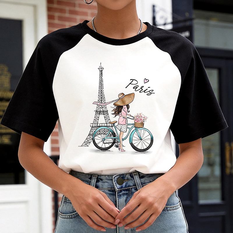 Camiseta Casual Estilo Coreano - Summer Clothing In Paris avaliação e preço