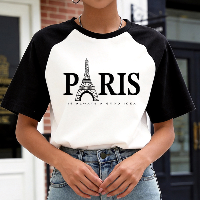Camiseta Casual Estilo Coreano - Summer Clothing In Paris avaliação e preço