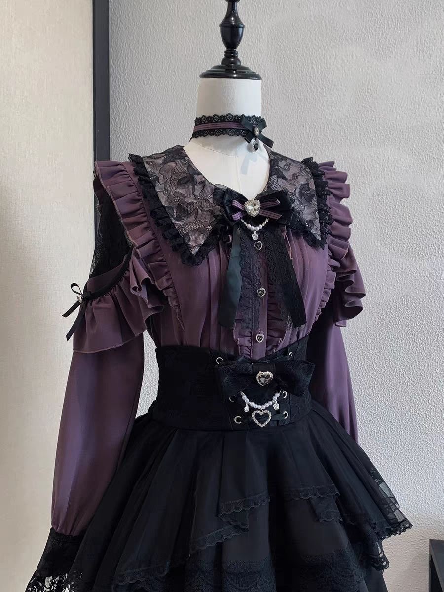 Conjuntos de Saia Harajuku Kaw - Off Shoulder Blouse avaliação e preço