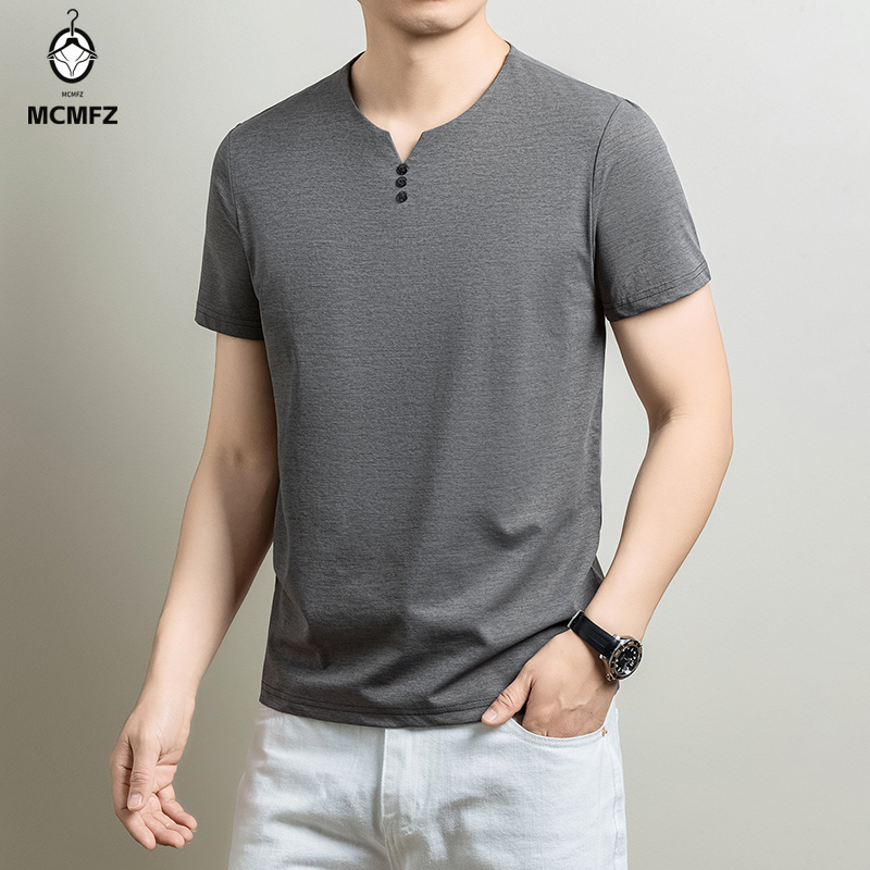 Camiseta Henley Básica Masculi - Summer Clothing Guys avaliação e preço
