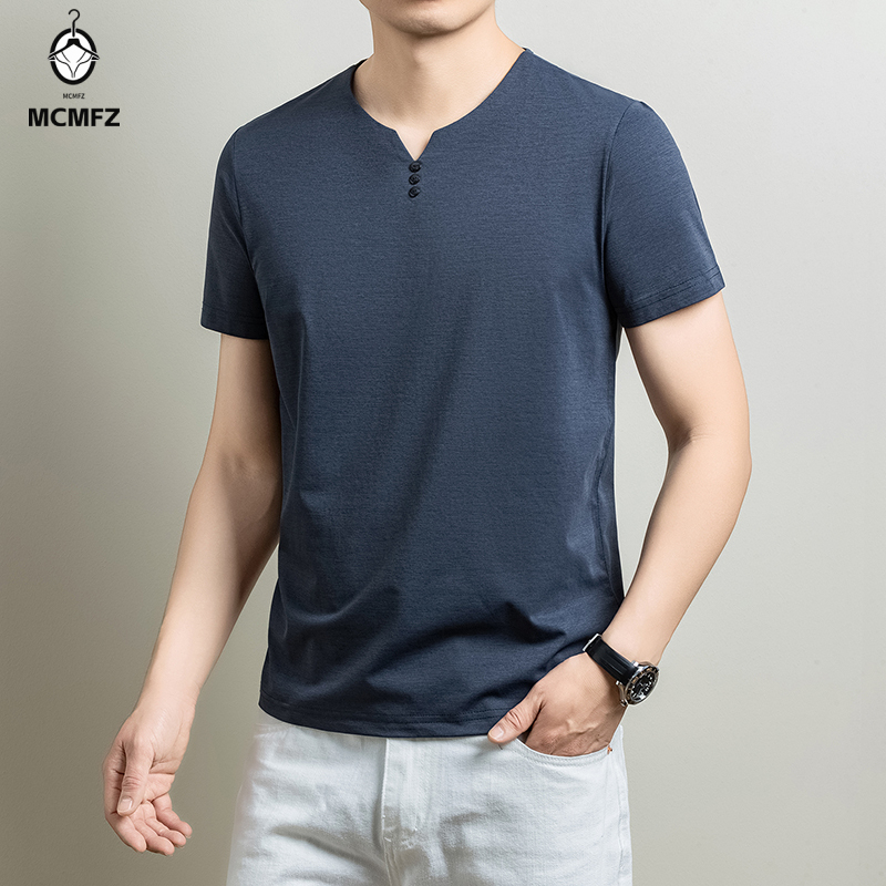 Camiseta Henley Básica Masculi - Summer Clothing Guys avaliação e preço