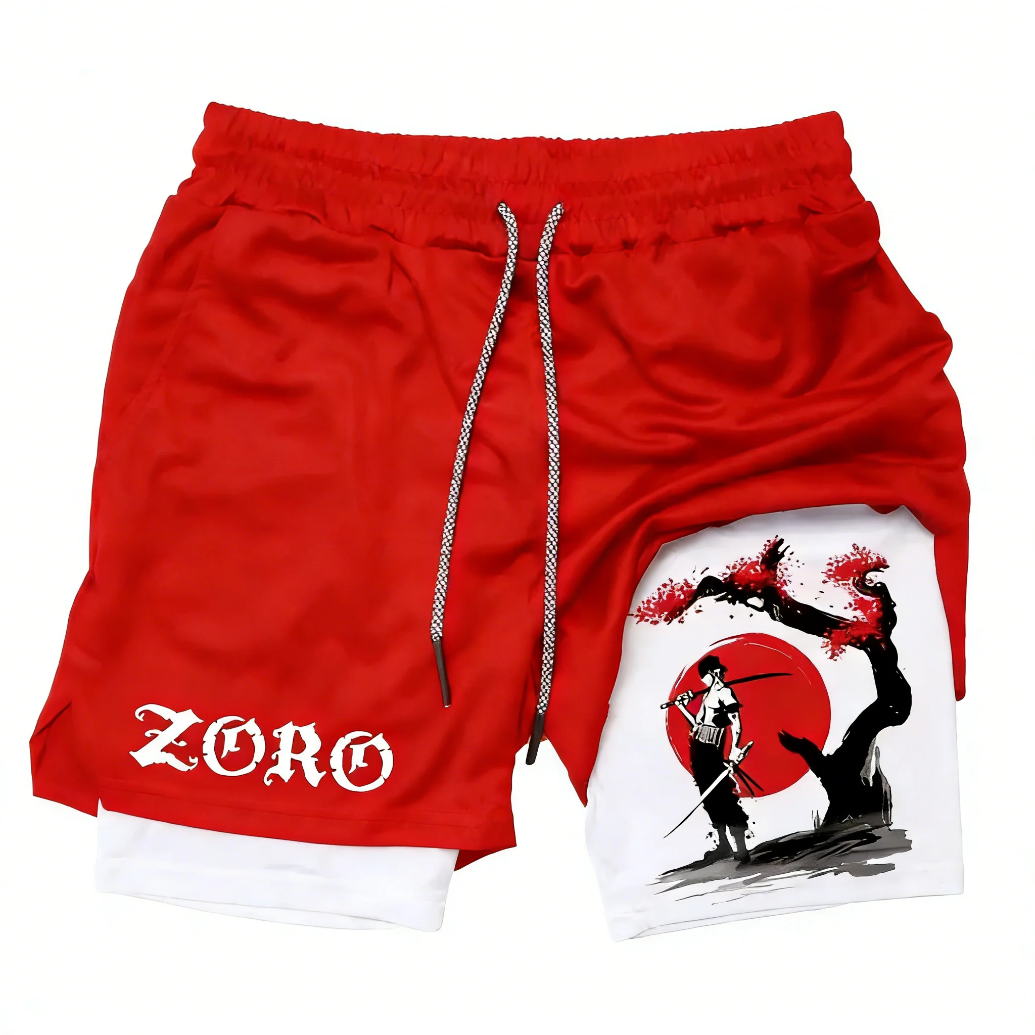 Shorts Esportivos Dupla Camada - Summer Clothing Layering avaliação e preço