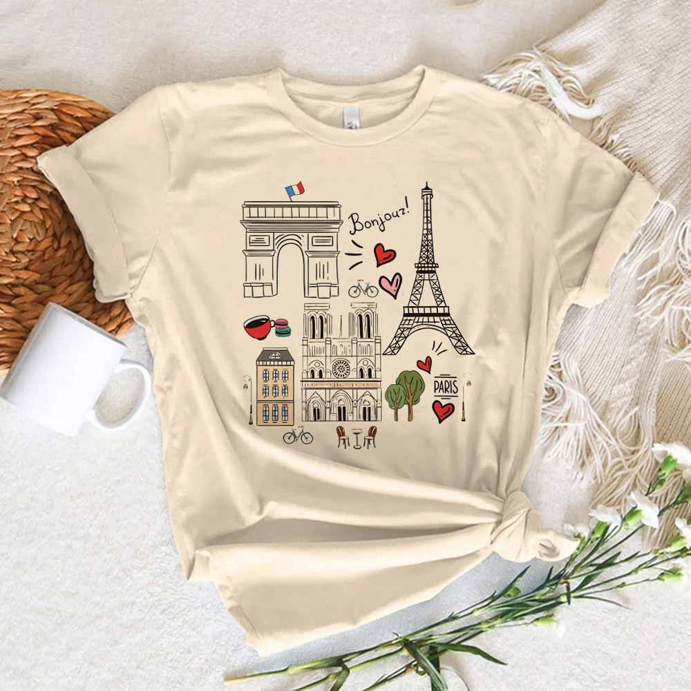 Camiseta Feminina Estampada Pa - Summer Clothing In Paris avaliação e preço