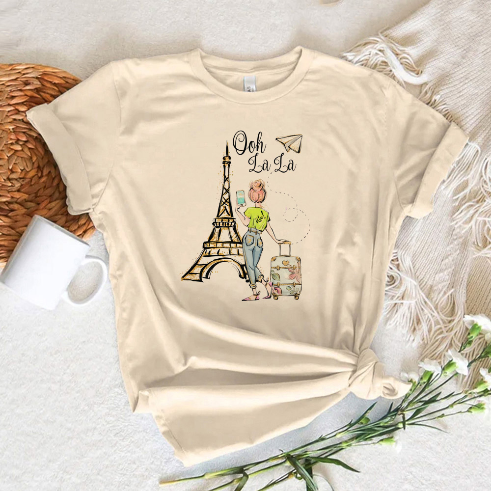Camiseta Feminina Estampada Pa - Summer Clothing In Paris avaliação e preço