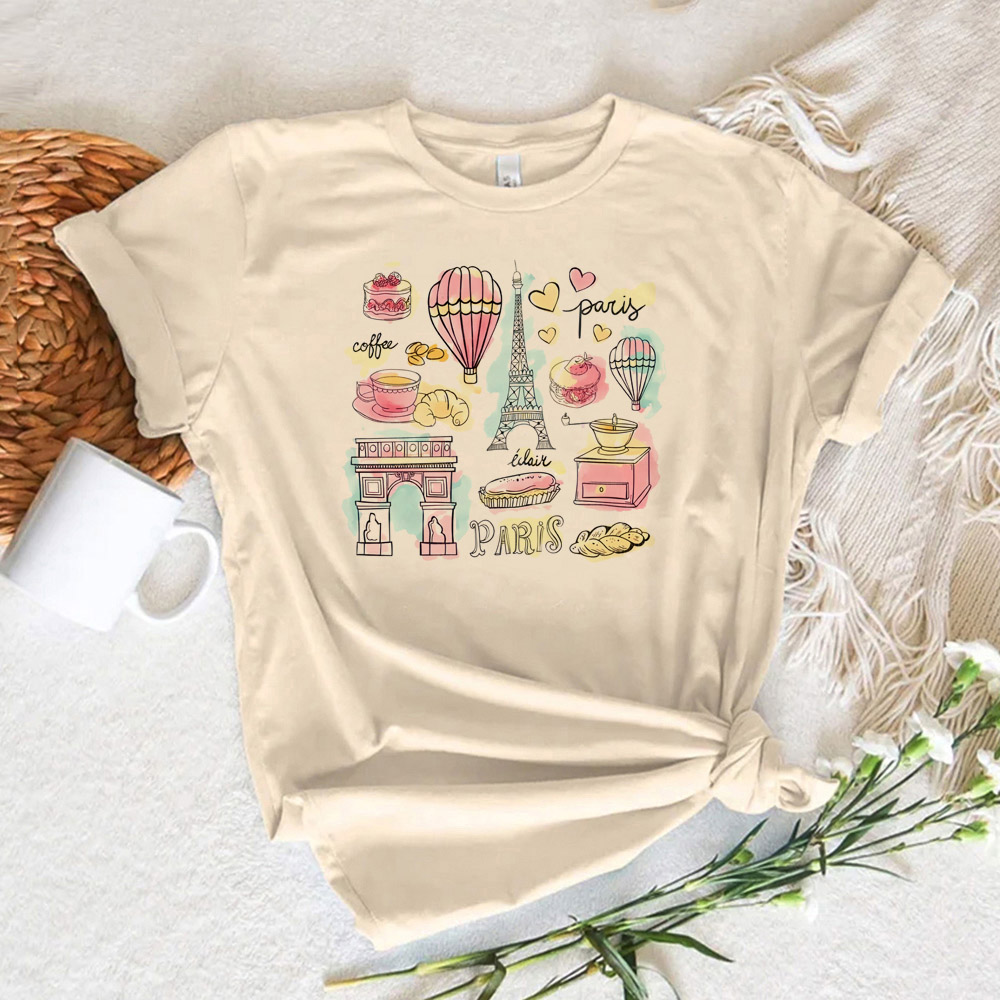 Camiseta Feminina Estampada Pa - Summer Clothing In Paris avaliação e preço