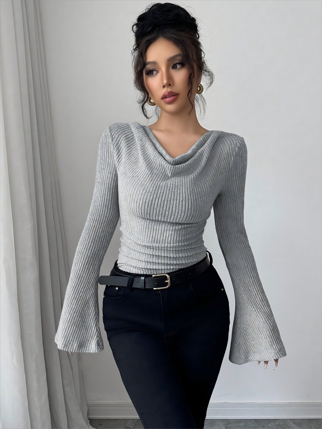 Blusa Feminina de Tricô Canela - Off Shoulder Blouse avaliação e preço