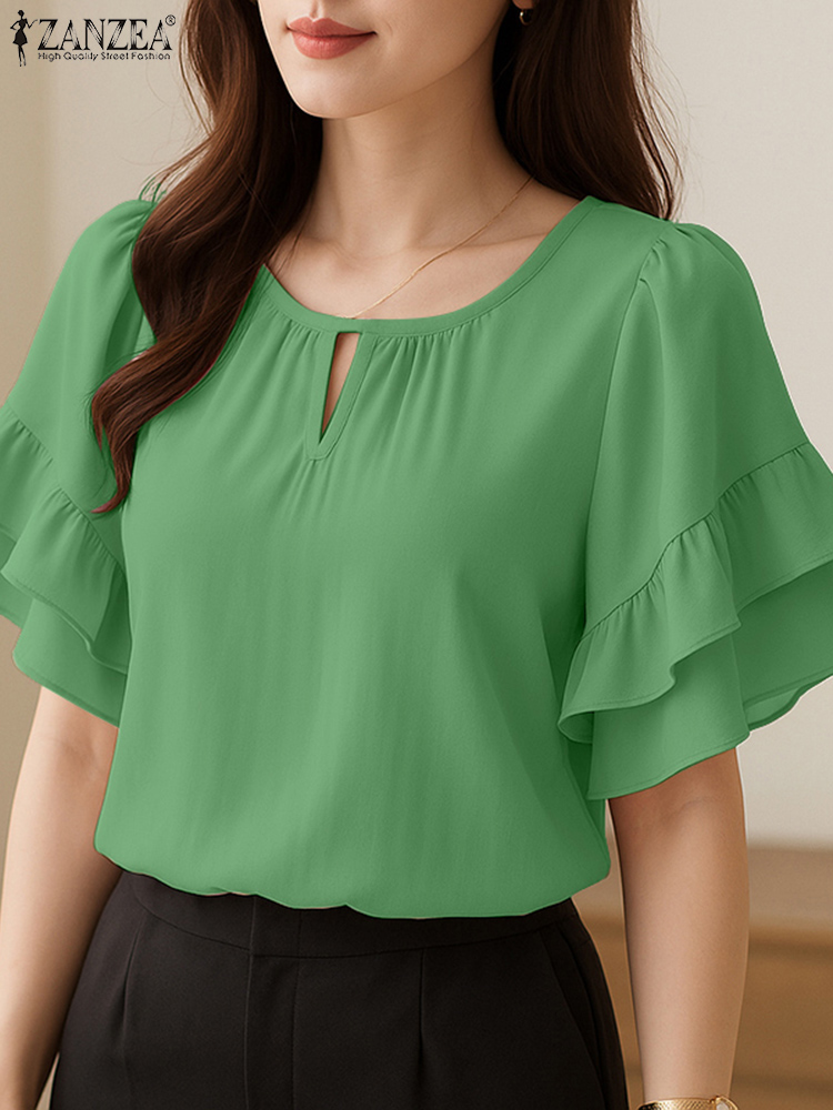 Blusas femininas elegantes zan - Summer Clothing Work avaliação e preço