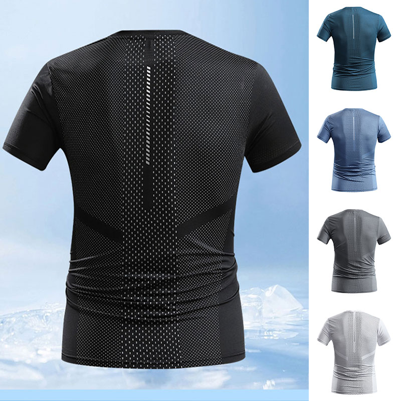 Camiseta esportiva masculina d - Summer Gym Clothing avaliação e preço